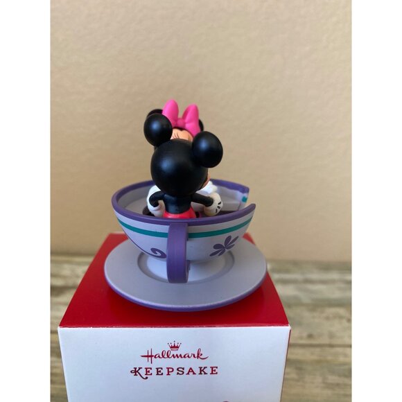 Hallmark Keepsake 2016 Teacup for Two Mickey & Minnie Ornament Disney Christmas - Picture 9 of 13